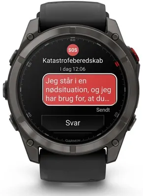 Produktbild von Garmin fēnix 8 Pro, 3,56 cm (1.4"), AMOLED, Touchscreen, 32 GB, GPS, 90 g