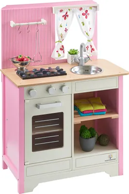 Produktbild von MUSTERKIND® Spielküche Lavandula - L60 x B33 x H85 - Farbe: creme/rosa; 103
