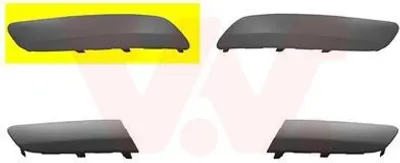 Produktbild von VAN WEZEL 5886582 Stoßstangen-Abdeckung Vorne Rechts für VW Golf V Variant (1K5) Jetta Mk5 (1K)