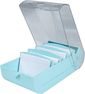 Produktbild von Exacompta BunnyBox, A8, 74 x 105 mm, Türkis, 195 mm, 100 mm, 63 mm