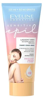 Immagine prodotto di Eveline Cosmetics Sensitive Epil – crema depilatoria, idratante, rigenerante – Pack da 4