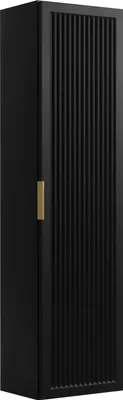 Image de Armoire de salle de bain, noire, 35 x 27 x 136 cm