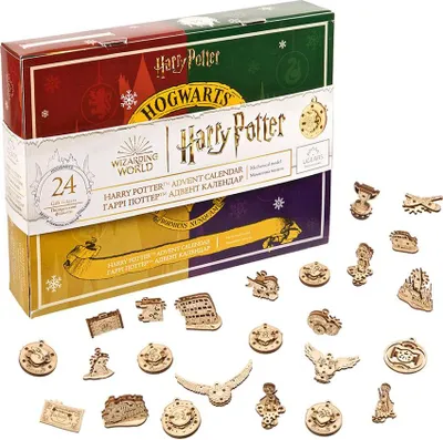 Image de Ugears 3D Puzzle mécanique en bois Harry Potter - Calendrier de l'Avent