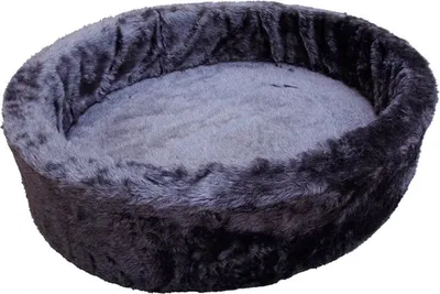 Produktbild von Nobby Plüschbett grau für Hunde, Durchmesser: 80 cm