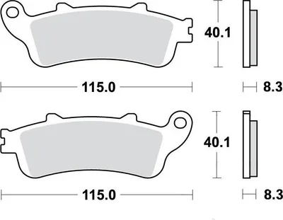Zdjęcie produktu dla Klocki Hamulcowe Moto (Organic) Honda Xl 1000 V Varadero (99-00) Honda Vfr 800 A Abs (02-05)
