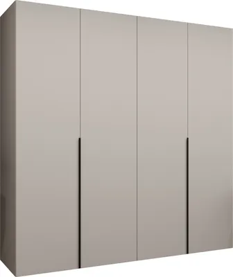 Produktbild von MEBLE KRYSPOL, Kleiderschrank, Schrank 200x202x52, Kaschmir, Griff Schwarz
