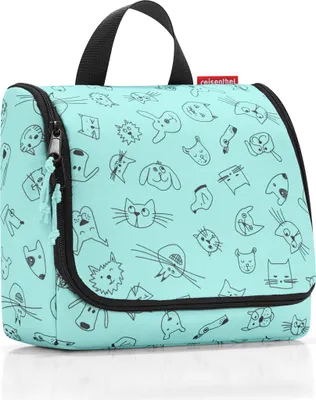Zdjęcie produktu dla reisenthel torba toaletowa dla dzieci, torba, kosmetyczka, kosmetyczka, kosmetyczka, cats and dogs mint, WH4062