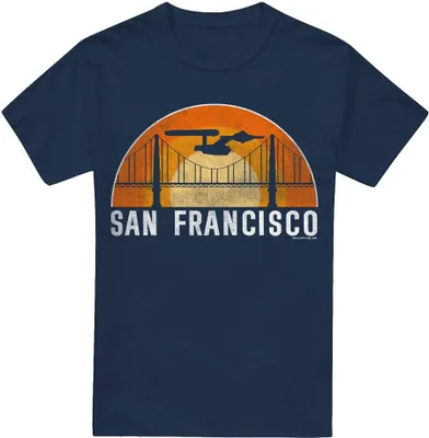 Image de Star Trek - T-shirt pour homme "San Francisco Trek" TV5560 (5XL) (Bleu marine)