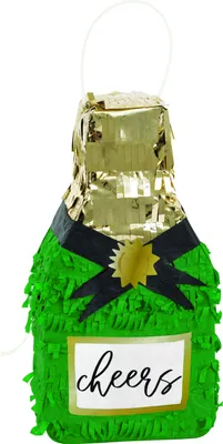Produktbild von Pinata Mini - Geburtstags Dekoration | Champagner Flasche 20 cm