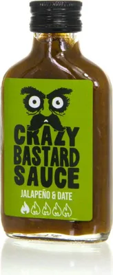 Produktbild von Crazy Bastard Hot Sauce - Jalapeno & Date