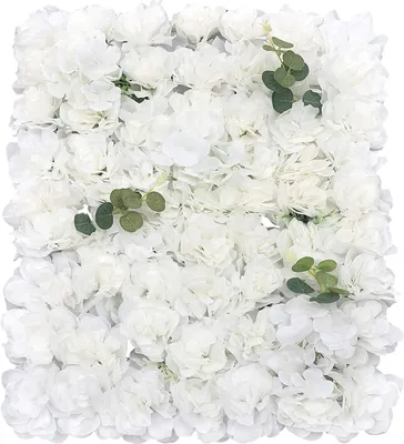 Image de 12X mur de fleurs artificielles roses mur de fleurs colonne mur de fleurs artificielles panneau pour décoration de jardin mariage