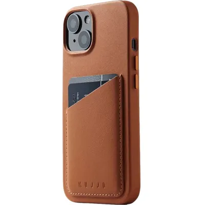 Immagine prodotto di Mujjo custodia in pelle portafoglio iPhone 14 / 15 marrone