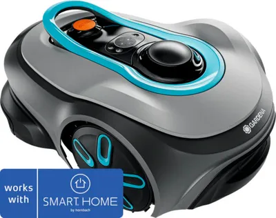 Produktbild von Mähroboter smart SILENO free 1.200m² Set (grau/türkis, Li-Ionen Akku, mit smart Gateway, LONA-Technologie)