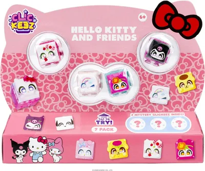 Productafbeelding van Hello Kitty toetsenbord fidget clickers - 7 stuks