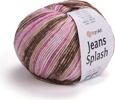 Produktbild von YarnArt Jeans Splash 954: Buntes Sportgarn, 160m/50g, 55% Baumwolle, ideal für leichte Projekte