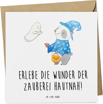 Produktbild von Mr. & Mrs. Panda Gutschein Zaubershow Wunder - Weiß - Geschenk, Karte, Gutscheinkarte, Magie, verzaubern, Geschenkgutschein, Zaubertricks, Geschenkkarte, Freude machen