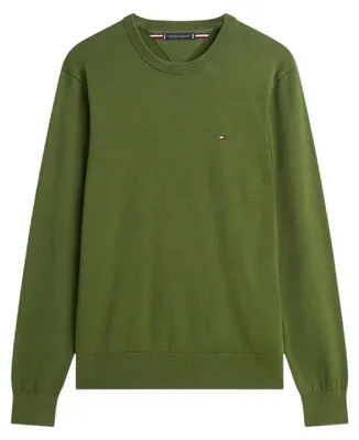 Produktbild von Tommy Hilfiger - Pullover für Herren, Rundhalsausschnitt, Baumwolle GT24303 (L) (Dunkelgrün)