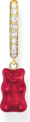 Immagine prodotto di Thomas Sabo CR726-414-10 Orecchino singolo creolo placcato oro con orsetto in oro rosso