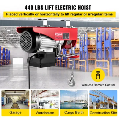 Productafbeelding van Elektrische takel - lier - elektrische lier - katrol - elektrische kabeltakel - 440lbs