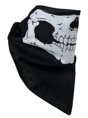 Produktbild von Bandana Schwarz Skeleton Multifunktionstuch 55 x 55 cm