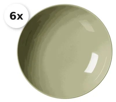 Produktbild von Suppenteller 21cm 6er Set Cecina grün