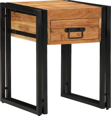 Image de Table d'appoint 40 x 40 x 50 cm Bois d'Acacia Massif
