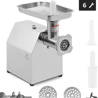 Produktbild von Expondo Royal Catering Edelstahl Fleischwolf - Reverse-Funktion - 140 kg/h