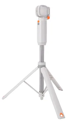 Produktbild von 4-in-1-Campinglampe mit magnetischem Stativ, tragbare Arbeitsleuchte, Videoleuchte mit einstellbarer Farbtemperatur, Taschenlampe, Notfallleuchte für den Außenbereich,