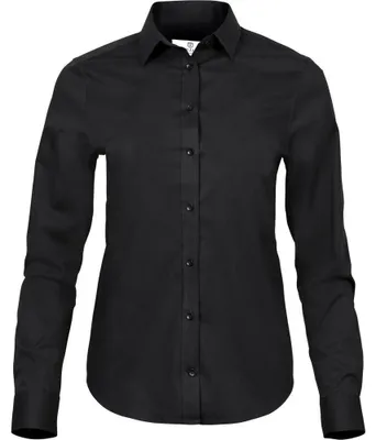 Produktbild von Tee Jays - "Luxury" Hemd für Damen FK893 (M) (Schwarz)