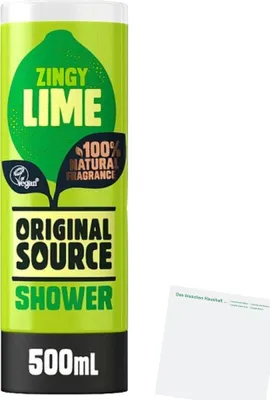 Produktbild von Original Source Zingy Lime Duschgel (500ml Flasche) + usy Block
