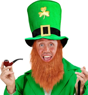 Produktbild von com-four® Leprechaun, Kobold Kostüme zum St. Patricks Day - Outfits und Accessoires für das grüne, irische Fest - Für Fasching, Fastnacht, Karneval, Parade, Motto-Party, Irish Pub