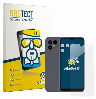 Produktbild von BROTECT Schutzglas für Fairphone 4 (Display+Kamera) Schutzfolie Panzer Folie Glas Display Schutz klar