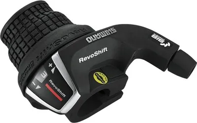 Produktbild von Shimano Revoshift SL-RS35 linker Schalthebel 3-fach mit Kabel, schwarz, Drehindex