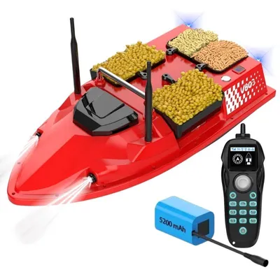 Zdjęcie produktu dla Łódka Zanętowa iUni V803, 5200mAh, 4 Pojemnikami, Pojemność 3kg, 500m, 15km/h