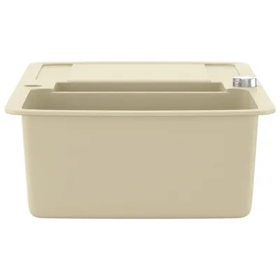 Produktbild von vidaXL Granitspüle Doppelbecken Beige