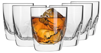Productafbeelding van KROSNO Everyday whiskyglazen, 260 ml, set van 6, geschikt voor Scotch en Bourbon
