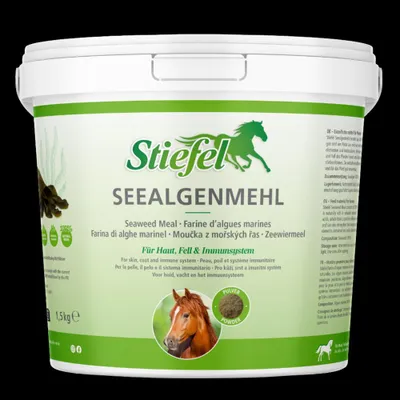 Productafbeelding van Zeewierpoeder voor paarden. Voederadditief voor de huid, vacht en het immuunsysteem. 1,5 kg