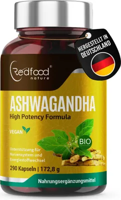 Obrázok produktu pre Ashwagandha 290 kapsúl - 500 mg na kapsulu - vysoko dávkovaná Withania somnifera