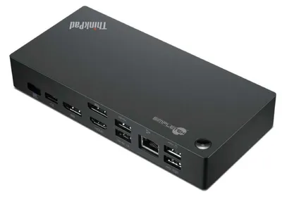 Obrázek produktu pro Lenovo ThinkPad Universal USB-C, Kabel, USB 3.2 Gen 1 (3.1 Gen 1) Type-C, 10,100,1000 Mbit/s, Černá, 4K Ultra HD, 3840 x 2160 px