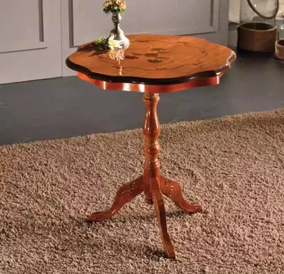 Immagine prodotto di Tavolino da caffè, forma rotonda, design classico, mobili in legno