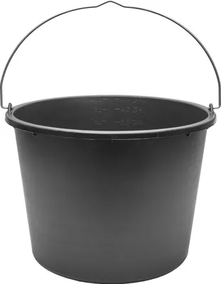 Image de Seau de chantier Garronda 3 Pack 20 L - Seau à mortier robuste en plastique recyclé avec anse métallique, seau à plâtre stable et seau de maçon pour le chantier, le jardin et la maison GD-0168