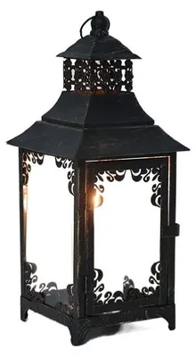 Image de Bougeoir en métal vintage pour éclairage extérieur