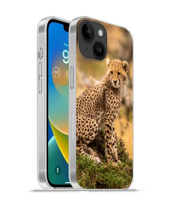 Produktbild von MuchoWow® Handyhülle Schutzhülle Hülle für Apple iPhone 14 - Softcase Leopard - Wald - Tier Silikon Softcase Handy Hülle - Mobiltelefonhülle