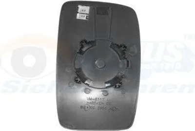 Produktbild von VAN WEZEL Spiegelglas Außenspiegel Links für CITROËN JUMPY Kasten Konvex Beheizbar 1612837