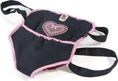 Obrázok produktu pre Bayer Chic 2000 sling pre bábiky v melanžovej sivo-navy farbe