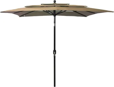 Produktbild von Stabli Möbel Sonnenschirm mit Aluminium-Mast 3-lagig Taupe 2,5x2,5 m - Sonnenschirme CC5184985 1parcel