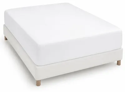 Productafbeelding van Hoeslaken van Microvezel, 180 x 190 x 33 cm, Wit