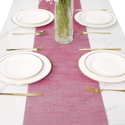 Immagine prodotto di Runner da tavola in lino Winwild Rosa 40 cm x 10 m