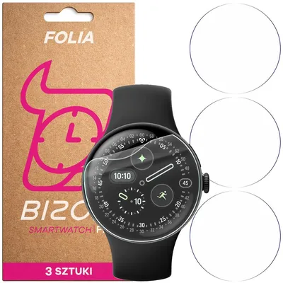Produktbild von 3x Schutzfolie für den Bildschirm für Google Pixel Watch 4 41 mm, Bizon Watch HydroFlex
