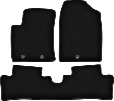 Immagine prodotto di Tappetini in velluto per Hyundai i10 II (2013-, hatchback) neri, set 3 pz, con fissaggi